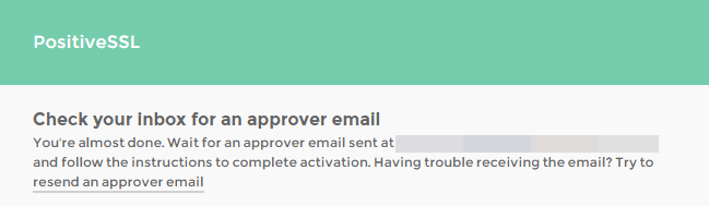 Check your inbox for an approval email