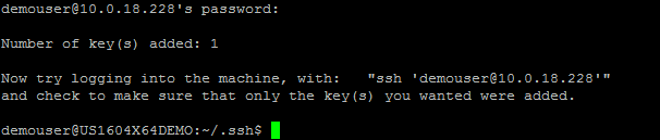 Number of keys added successfully